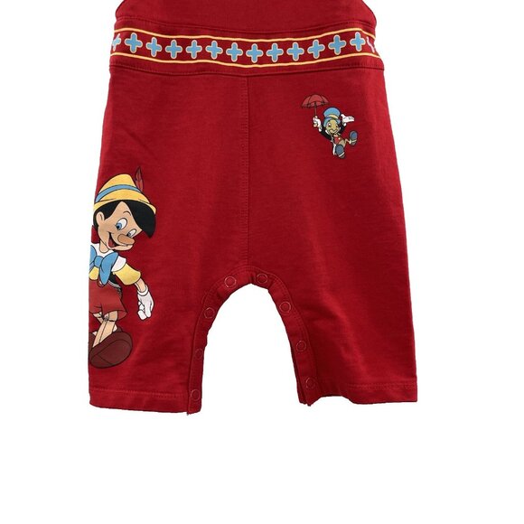 Disney Pinocchio Jiminy Cricket & Pinocchio Overall Infant One-Piece Size 9 Mo - Picture 5 of 9